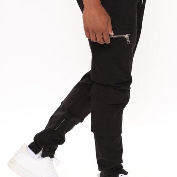 Franco Cargo Pants - Black Mens size M - Picture 6 of 11